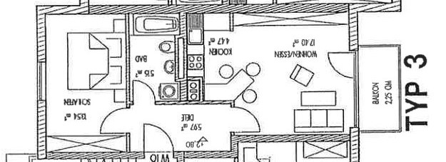 Grundriss WE 15, 16, 22, 21